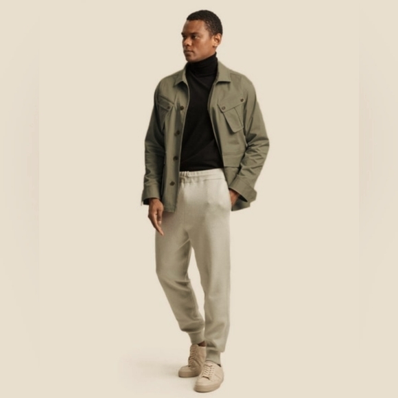 NWT Men's Cotton Lightweight Multi Pocket Jacket (Army Green) - Gentle Herd - Picture 2 of 13